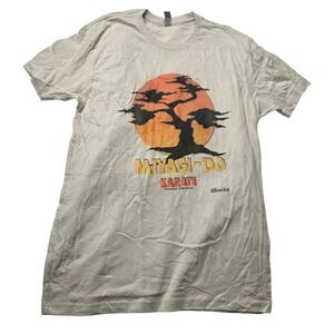 Miyagi-Do Karate Kid Shirt Mens Medium Gray Bonsai Tree Tee Movie 2010s